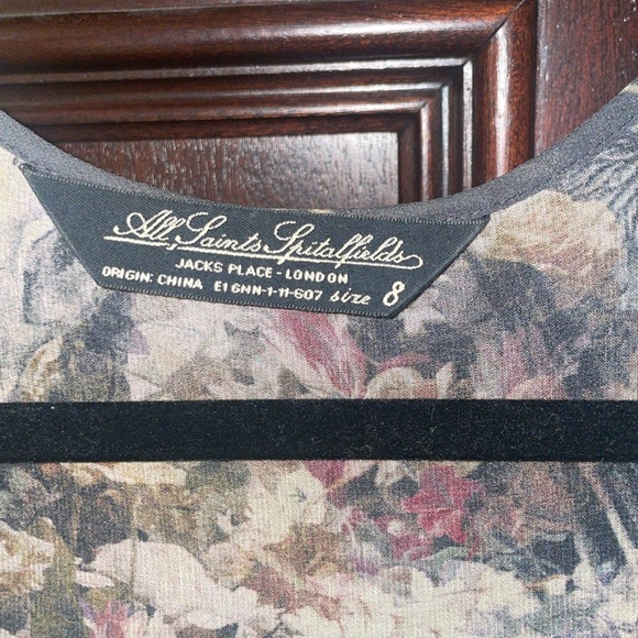 All Saints 100% silk, Cavalry top. - Picture 5 of 11